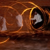 Nick Burlett - fire poi in action
