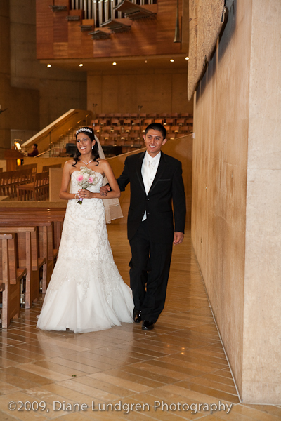 Elsie and Ben Bohorquez, #8 on the walk to placing the bouquet at the feet of the Virgin Mary