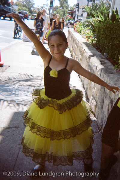 a sweet balerina ready to go home but she stopped long enough for me to take her picture