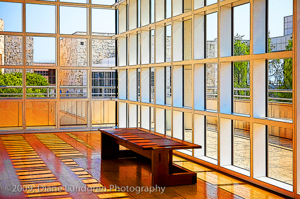 Photo of the Day - August 9, 2009, #9 inside one of the buildings at the Getty Center