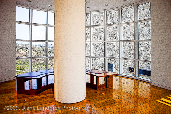 isn't this interesting? from here you can look out over the city of Los Angeles